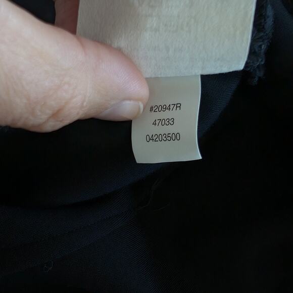 Spanx Perfect Fit Black Ponte Cropped High Waist Wide Leg Pants, size L - Picture 10 of 10